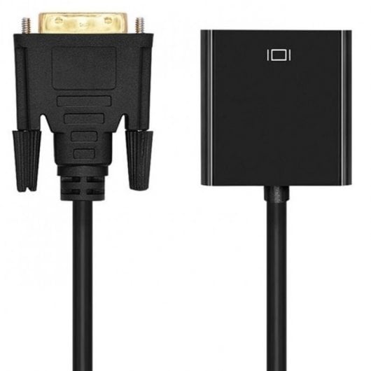 Aisens DVI-D auf VGA Adapter Stecker/Stecker 10cm Schwarz