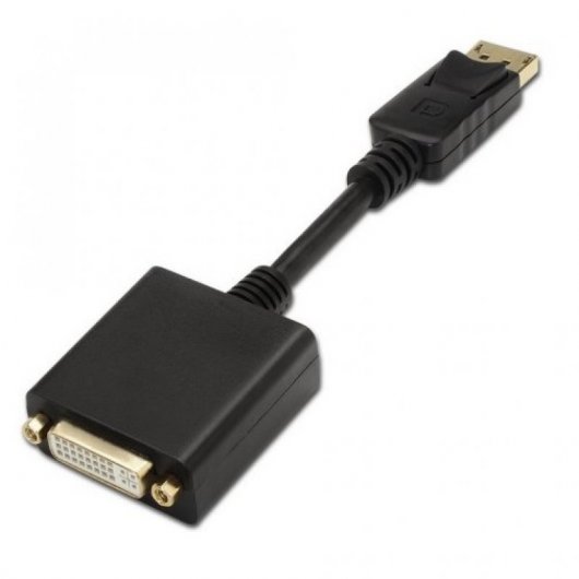 Aisens Adaptador DisplayPort a DVI-D Macho/Hembra 15cm Negro