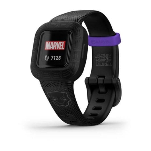 Garmin Vivofit Jr3 Bluetooth 33mm MIP Schwarz S/M Wasserdicht 5ATM Pulsmessung Schlaftracking