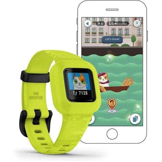 Garmin Vivofit Jr3 Bluetooth 34mm MIP Vert M/L Étanche 5 ATM Pulsomètre Suivi Sommeil