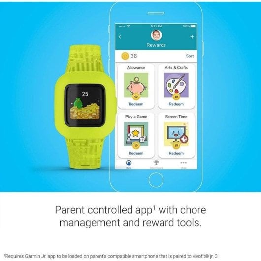 Garmin Vivofit Jr3 Bluetooth 34mm MIP Vert M/L Étanche 5 ATM Pulsomètre Suivi Sommeil