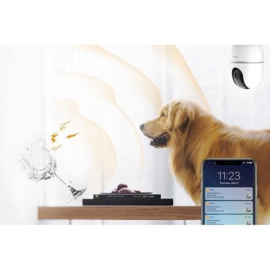 Caméra de surveillance Imou A1 4MP Quad HD Vision Nocturne Intérieure Détection IA Alarme Audio Bidirectionnel