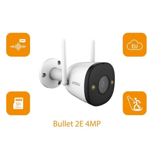 Telecamera IP WiFi Imou Bullet 2E 4MP QHD con faretto integrato