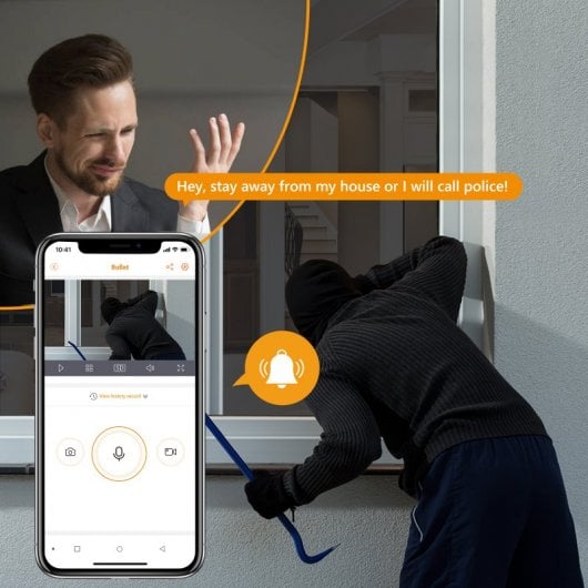 Imou Bullet 2 Câmara IP FullHD WiFi com Foco/Alarme Sonoro Incorporados