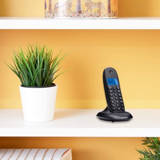 Motorola C1002 LBF+ Duo Teléfonos Inalámbricos DECT Negros