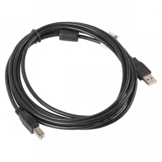 Lanberg Cable USB-A 2.0 a USB-B Macho/Macho con Ferrita 3m Negro