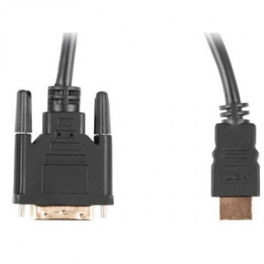 Lanberg Cable HDMI 4K a DVI-D Macho/Macho 1.8m Negro