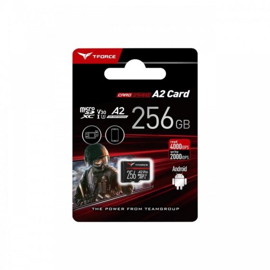 Team Group T-Force Gaming A2 CARD 256GB Micro SDXC Clase U3
