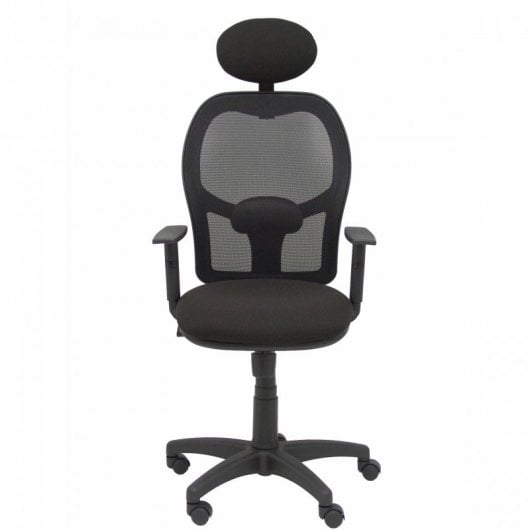 Piqueras y Crespo Alocén Mesh Chair Bali Assise Bras réglables avec tête de lit fixe Noir