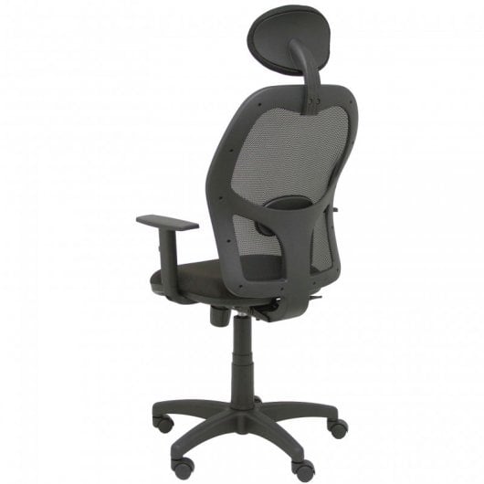 Piqueras y Crespo Alocén Mesh Chair Bali Assise Bras réglables avec tête de lit fixe Noir