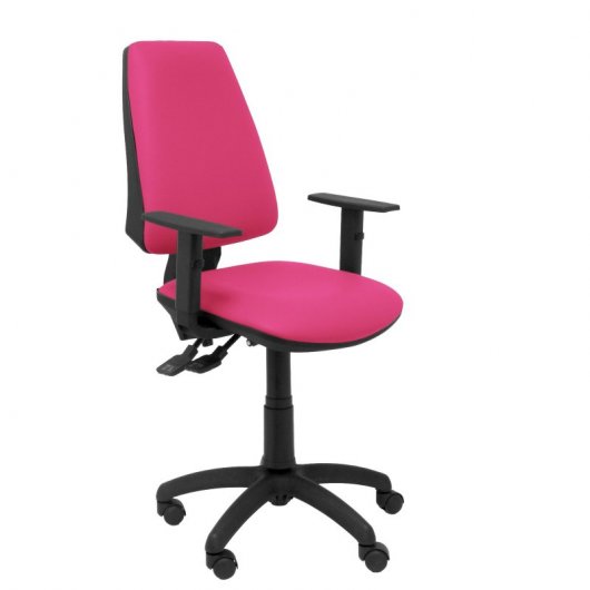 Piqueras y Crespo Elche Silla Sincro Similpiel Rosa con Brazo Regulable