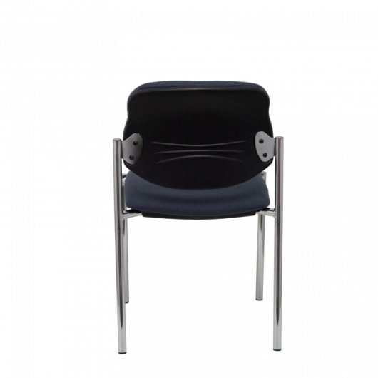 Piqueras y Crespo Villalgordo Bali Chaise Fixe Gris Foncé Châssis Chromé
