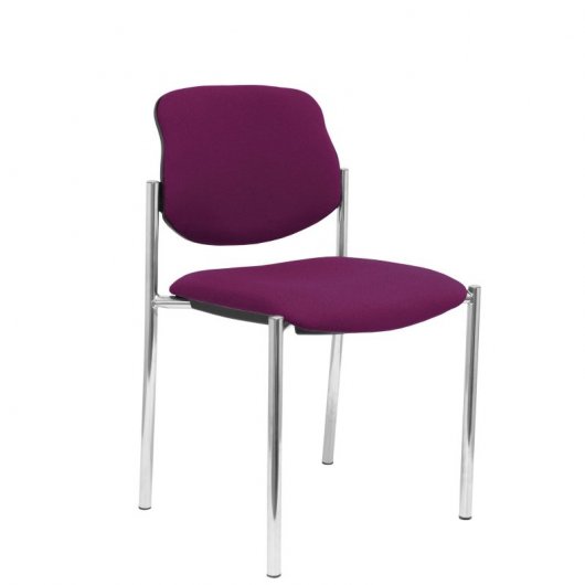 Piqueras y Crespo Villalgordo Bali Chaise Fixe Châssis Chromé Violet