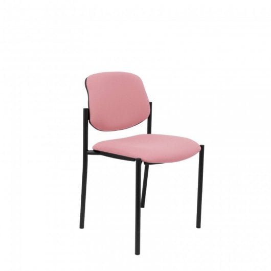 Piqueras y Crespo Villalgordo Fester Stuhl Bali Pink, schwarzes Gestell