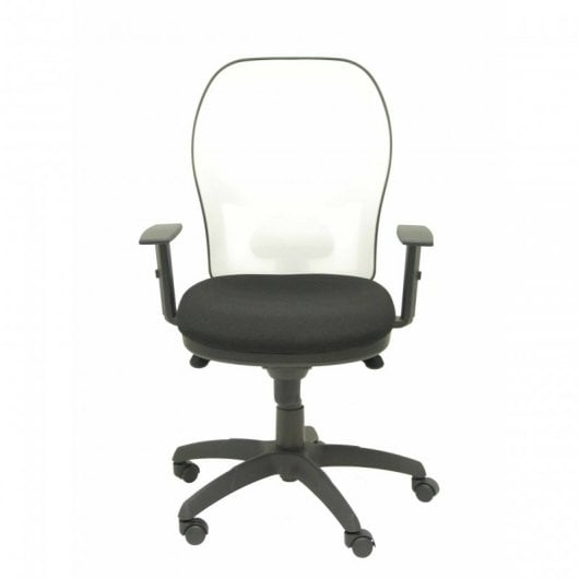 Piqueras y Crespo Jorquera Silla Malla Blanca Asiento Bali Negro
