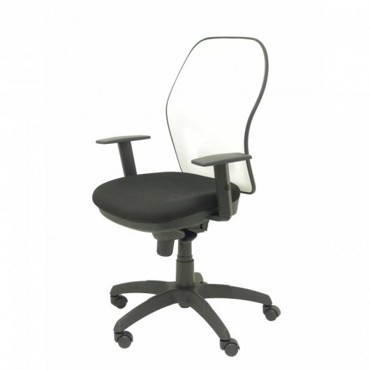 Piqueras y Crespo Jorquera Silla Malla Blanca Asiento Bali Negro