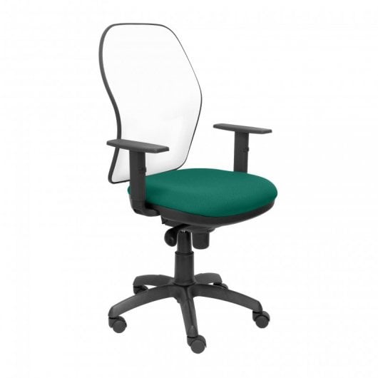 Piqueras y Crespo Jorquera Silla Malla Blanca Asiento Bali Verde