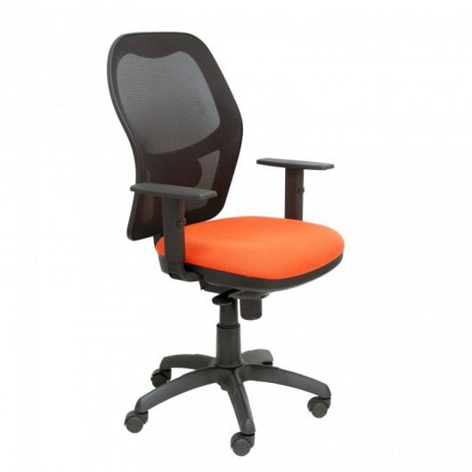 Piqueras y Crespo Jorquera Silla Malla Negra Asiento Bali Naranja