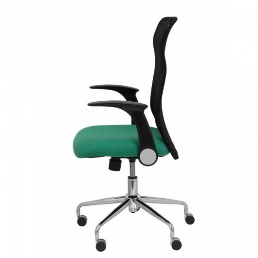 Piqueras y Crespo Minaya Silla Respaldo Malla Negro Asiento Bali Verde
