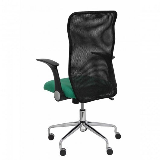 Piqueras y Crespo Minaya Silla Respaldo Malla Negro Asiento Bali Verde