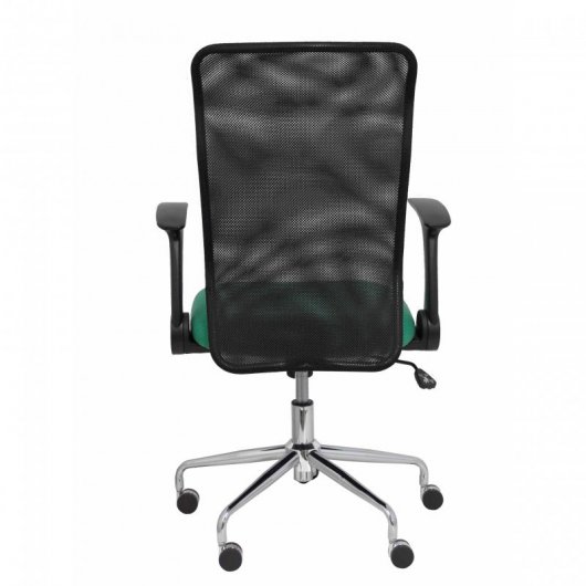 Piqueras y Crespo Minaya Silla Respaldo Malla Negro Asiento Bali Verde