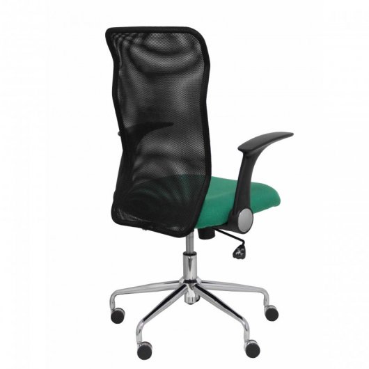 Piqueras y Crespo Minaya Silla Respaldo Malla Negro Asiento Bali Verde