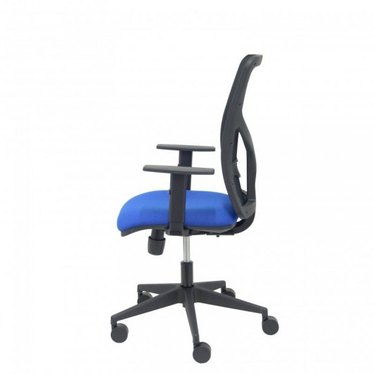 Piqueras y Crespo Motilla Silla Malla Brazo Regulable Negra Asiento Bali Azul