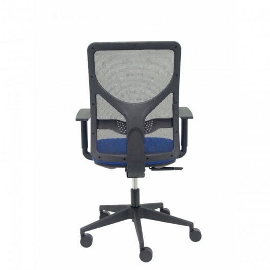Piqueras y Crespo Motilla Silla Malla Brazo Regulable Negra Asiento Bali Azul