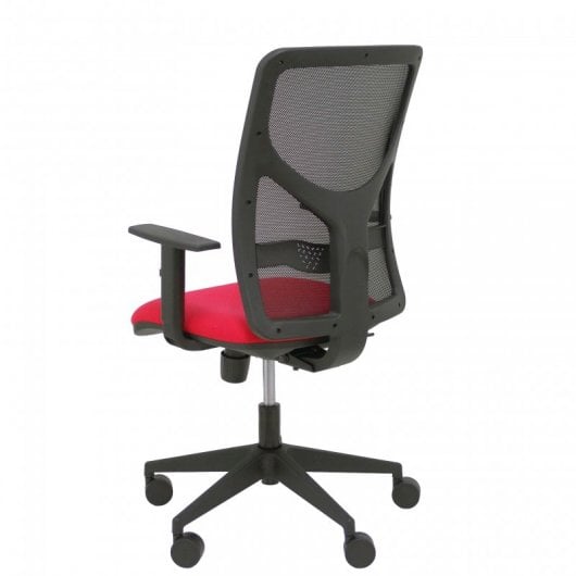Piqueras y Crespo Motilla Silla Malla Brazo Regulable Negra Asiento Bali Rojo