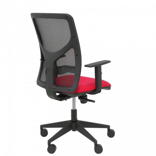 Piqueras y Crespo Motilla Silla Malla Brazo Regulable Negra Asiento Bali Rojo