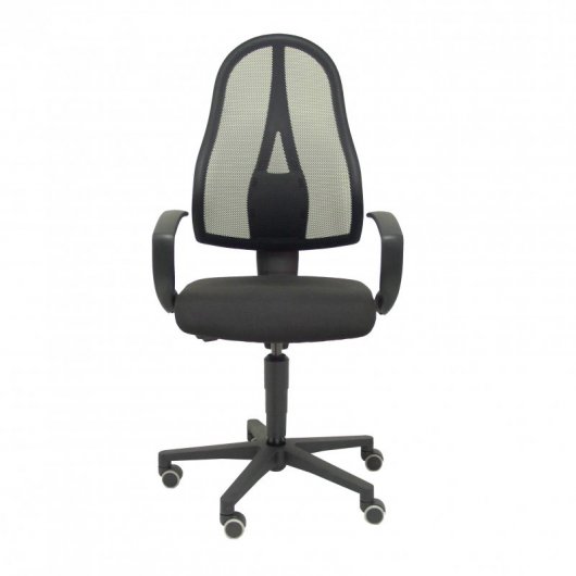 Piqueras y Crespo Socuéllamos Silla Malla Asiento Tela Brazos Fijos Negro