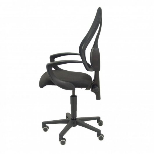 Piqueras y Crespo Socuéllamos Silla Malla Asiento Tela Brazos Fijos Negro