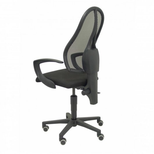 Piqueras y Crespo Socuéllamos Silla Malla Asiento Tela Brazos Fijos Negro