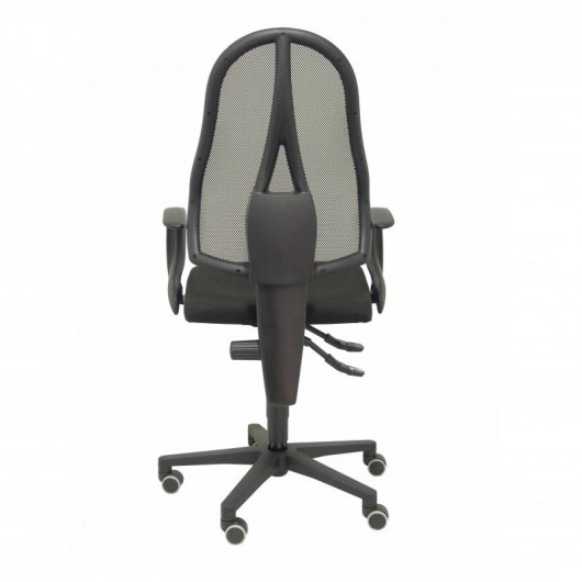 Piqueras y Crespo Socuéllamos Silla Malla Asiento Tela Brazos Fijos Negro