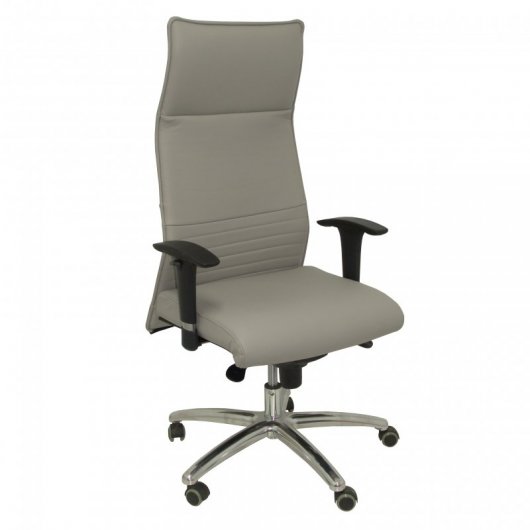 Piqueras y Crespo Albacete XL Fauteuil en simili cuir avec mousse à mémoire de forme grise