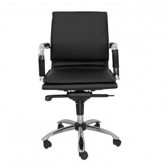 Piqueras y Crespo Yeste Sillón Confidente Giratorio Similpiel Negro
