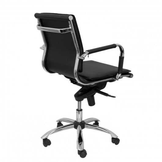 Piqueras y Crespo Yeste Sillón Confidente Giratorio Similpiel Negro