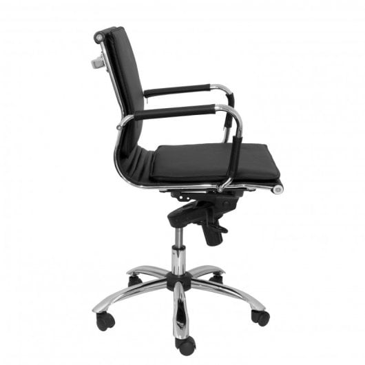 Piqueras y Crespo Yeste Sillón Confidente Giratorio Similpiel Negro