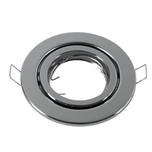 V-Tac Aro Empotrable para Bombillas GU10 82x25mm Cromo