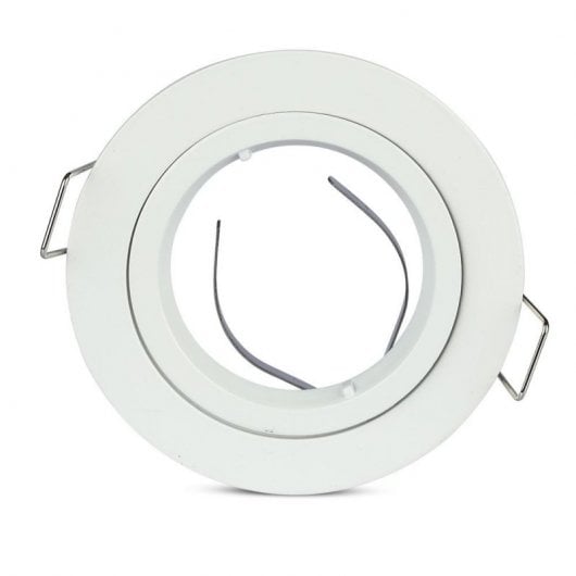 Anello da incasso V-Tac per lampadine GU10 81x34mm Bianco