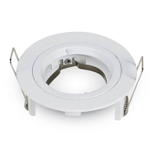 V-Tac Aro Empotrable para Bombillas GU10 81x34mm Blanco