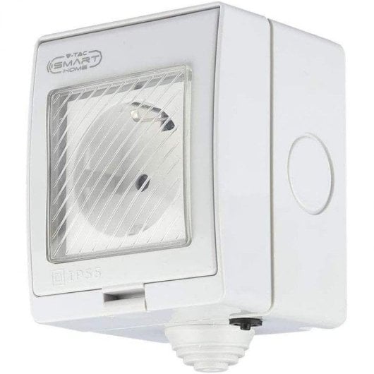 V-Tac Enchufe Inteligente WiFi Blanco