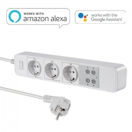 V-Tac 8420 Regleta Inteligente WiFi 3 Tomas