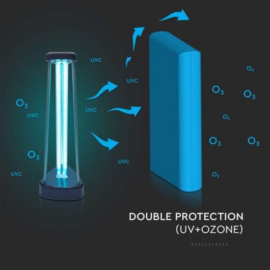 V-Tac 11203 Lámpara Desinfección Ultravioleta + Ozono 38W