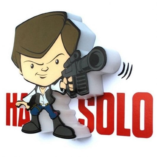 3DLightFX 14270 Luz Quitamiedos 3D StarWars Mini Han Solo