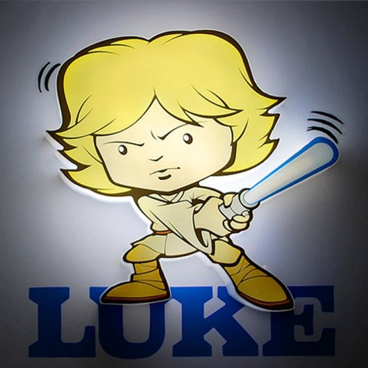 3DLightFX 14272 Luz Quitamiedos 3D StarWars Mini Luke