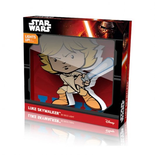 3DLightFX 14272 Luz Quitamiedos 3D StarWars Mini Luke