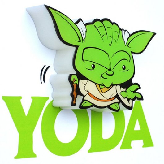 3DLightFX 14275 Luz Quitamiedos 3D StarWars Mini Yoda
