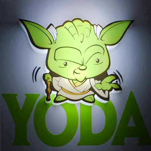 3DLightFX 14275 Luz Quitamiedos 3D StarWars Mini Yoda