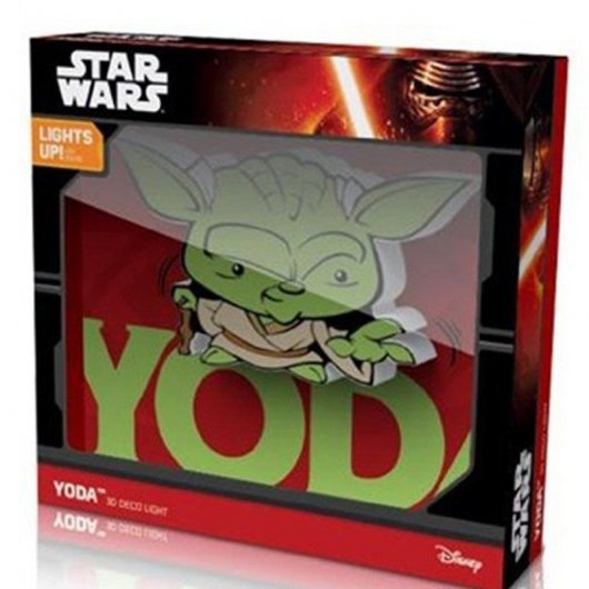 3DLightFX 14275 Luz Quitamiedos 3D StarWars Mini Yoda